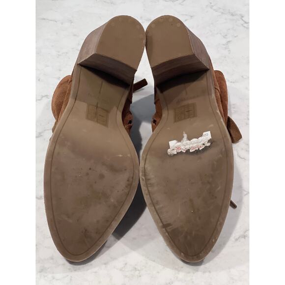 Dolce Vita Women’s Seiko Leather Suede Lace Up Heeled Ankle‎ Boots Size 9 Brown - Picture 6 of 6